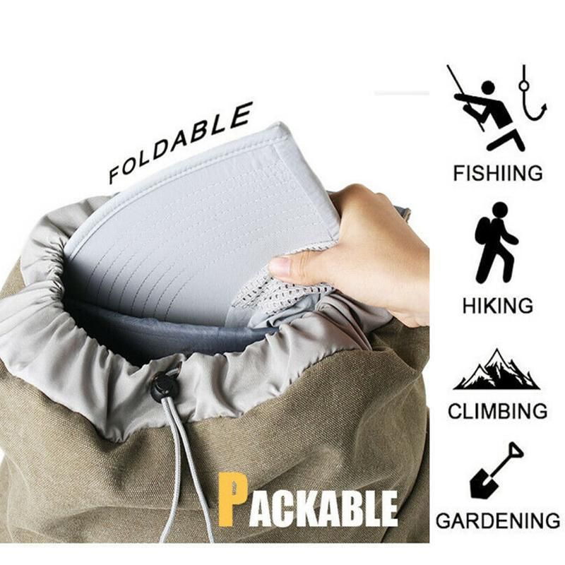 1x Neck Flap Cap Unisex Outdoor Sport Fishing Hat Sun Protection Wide Brim view 10