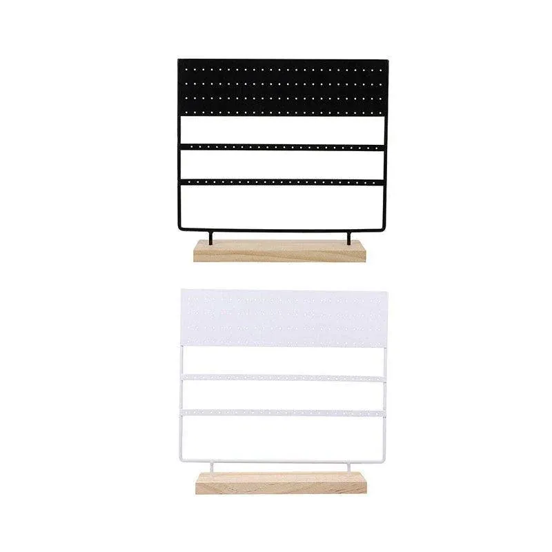 Earring Stand Display Rack 3-Tier Ear Stud Holder Jewelry Organizer 144 Holes view 3