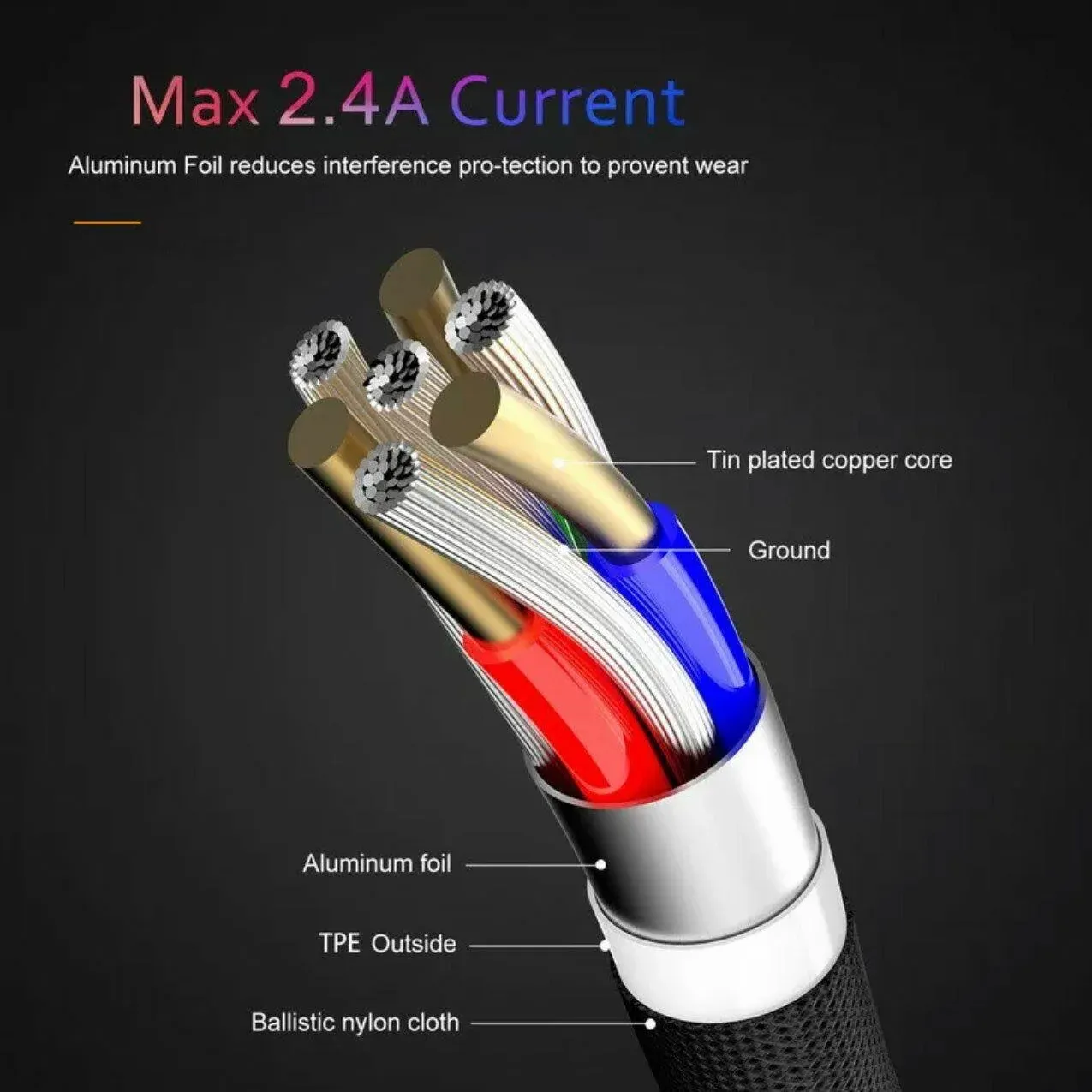 Mcdodo Fast Usb Cable Heavy Duty Charging Syn Charger Iphone 90 Degree Angle - 3m view 7