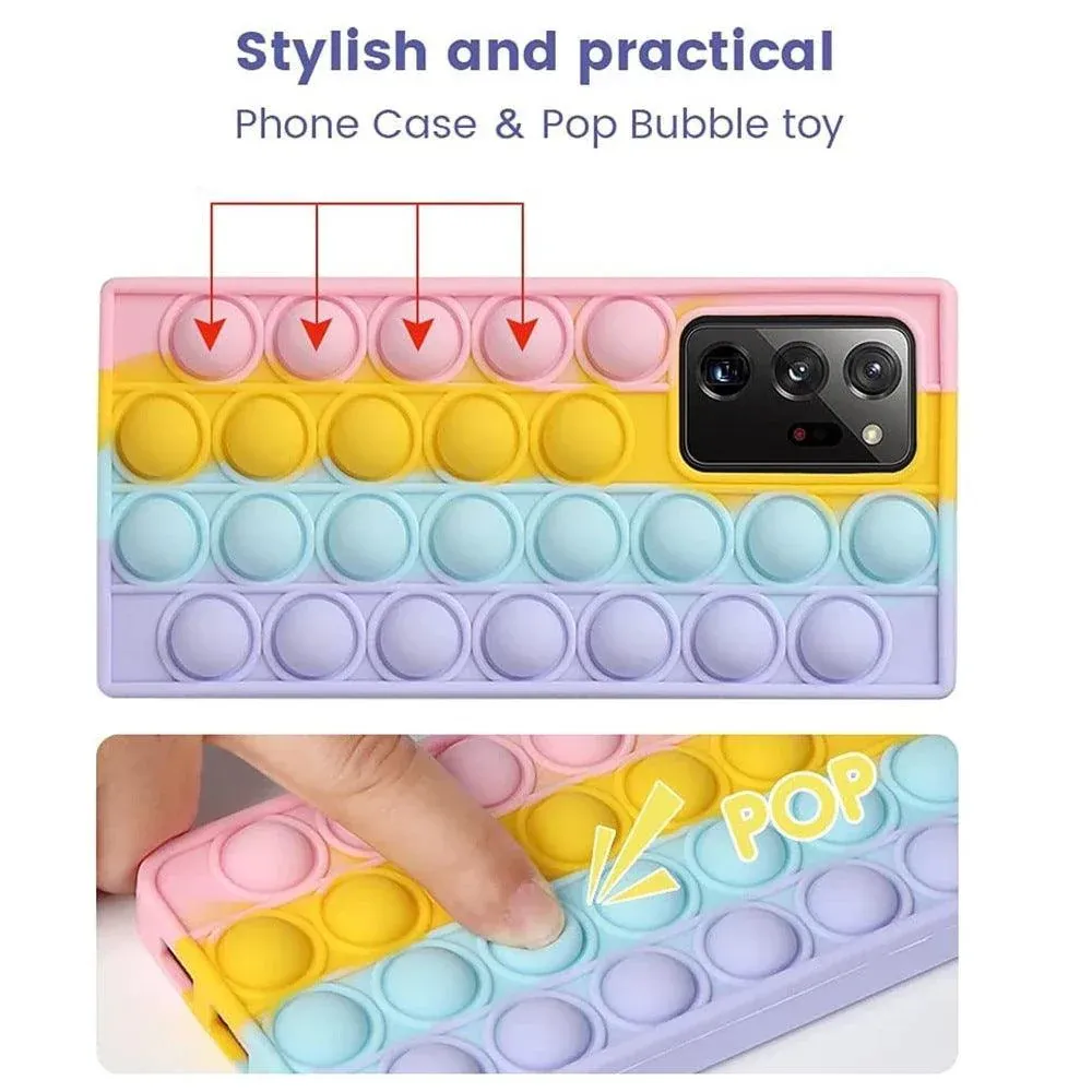 Rainbow Pop Fidget Toys Push It Bubble Phone Case For iPhone 7 8 Plus X XR 11 view 8