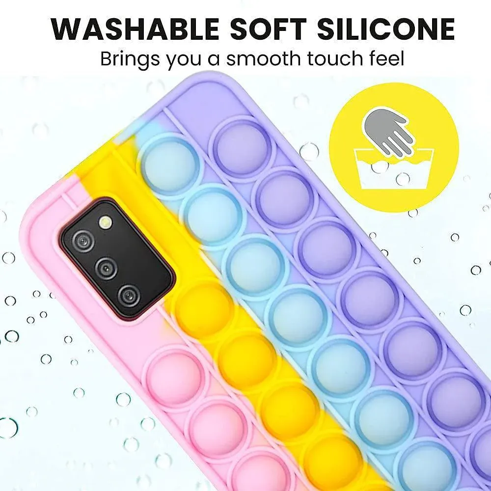 Rainbow Pop Fidget Toys Push It Bubble Phone Case For iPhone 7 8 Plus X XR 11 view 5