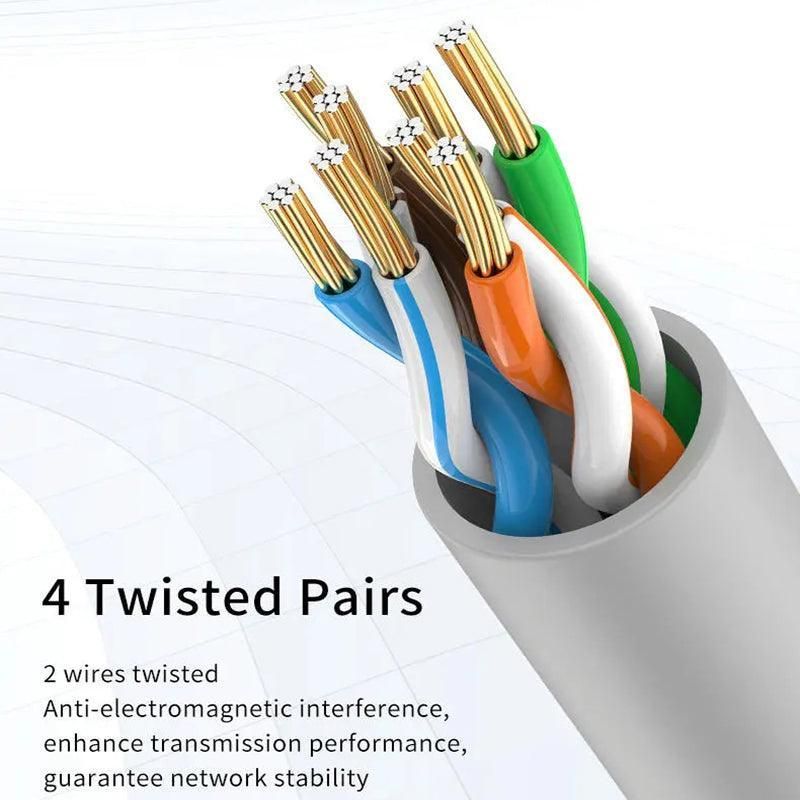 Jasoz Cat5E Ethernet Network Cable Lan Router Internet Patch 1 2 3 5 10 15 20M view 6