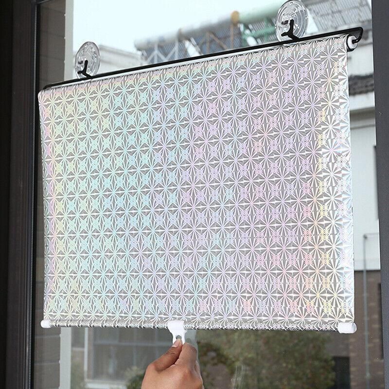 Silver Roller Blinds Suction Cup Sunshade Blackout Curtains Car Home Window view 9