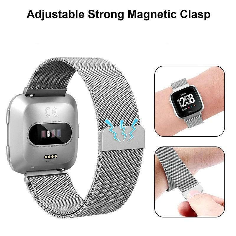 For Fitbit Versa 2 Lite Watch Band Strap Sports Metal Wristband Replacement view 6