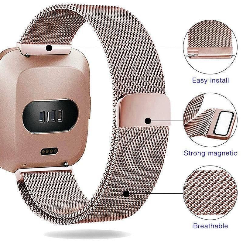 For Fitbit Versa 2 Lite Watch Band Strap Sports Metal Wristband Replacement view 8