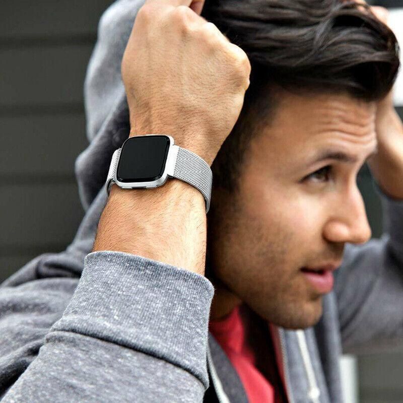 For Fitbit Versa 2 Lite Watch Band Strap Sports Metal Wristband Replacement view 13