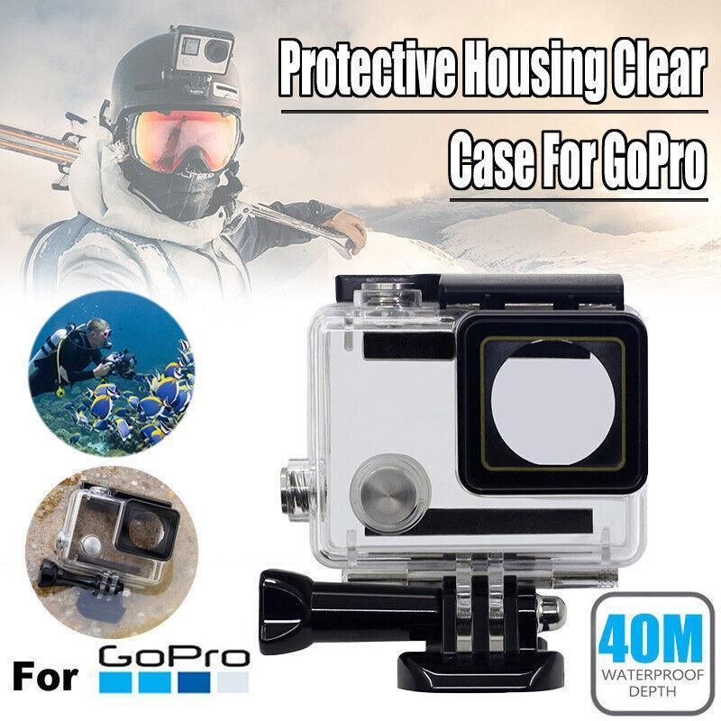 Waterproof Housing Case for GoPro Hero 3 Plus 4 Clear Protective Diving Shell view 2