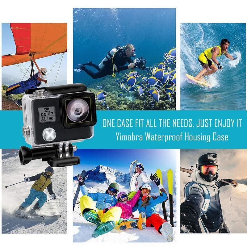 Waterproof Housing Case for GoPro Hero 3 Plus 4 Clear Protective Diving Shell view 5