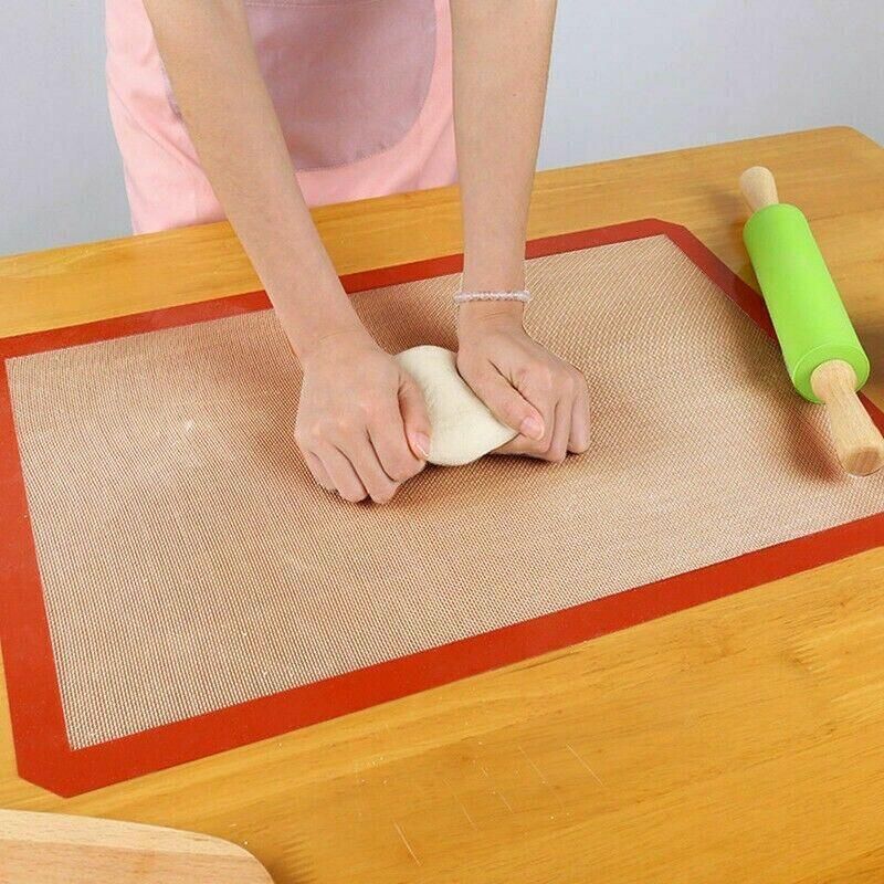 Silicone Baking Mat Non Stick Reusable Sheet for Pastry Dough Cookie Oven view 13