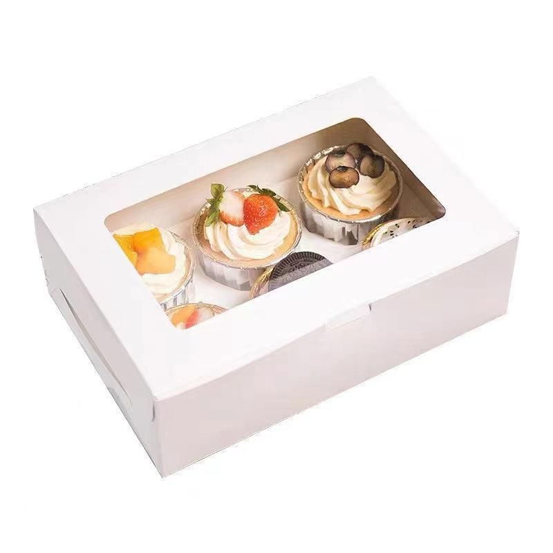 Cupcake Box Cases 1/2/4/8/12 Holes Window Face Cases Party Wedding Muffin view 12