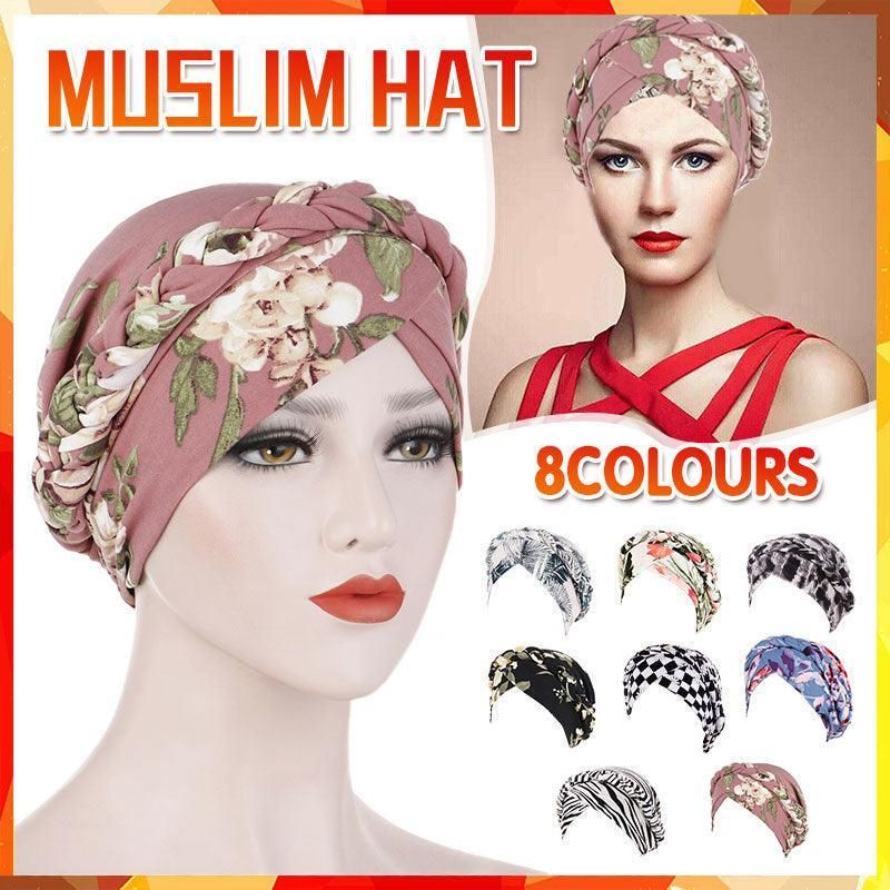 Women Floral Turban Head Wrap Cap Comfortable Chemo Headscarf Headwear - Pink view 2