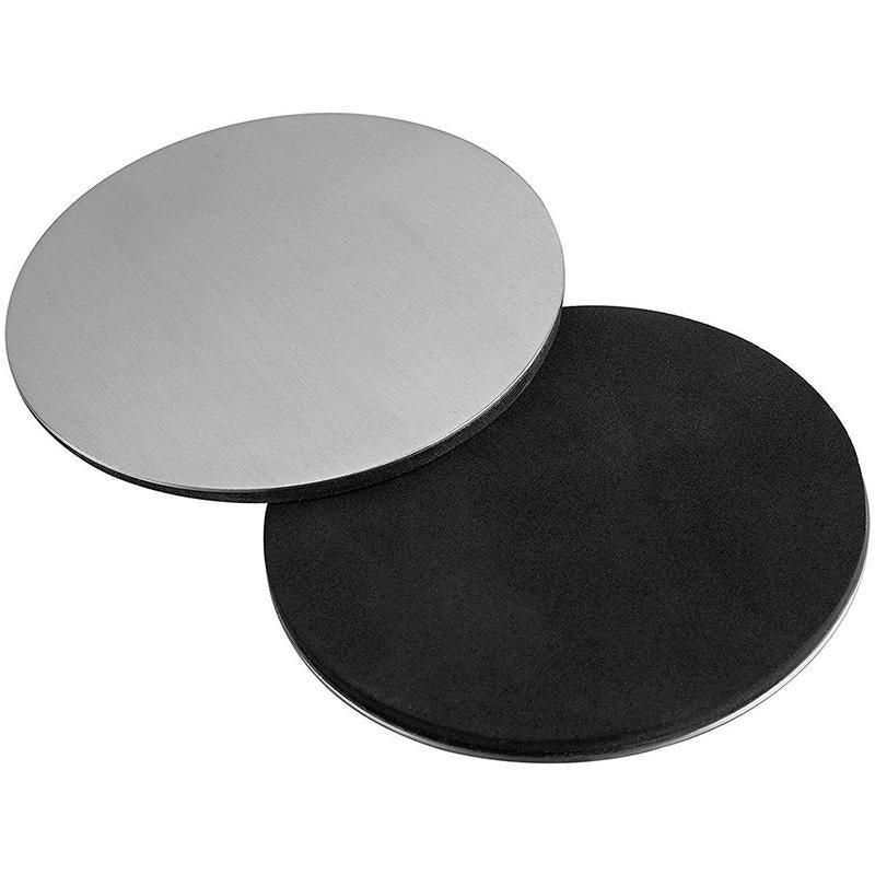 Stainless Steel Drink Coaster Set 6PCS Heat Resistant Cup Pads With Holder view 7