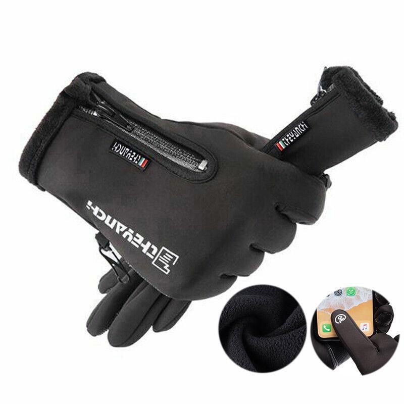 Winter Gloves Thermal Touch Screen Thermal Windproof Warm Black - XL view 7