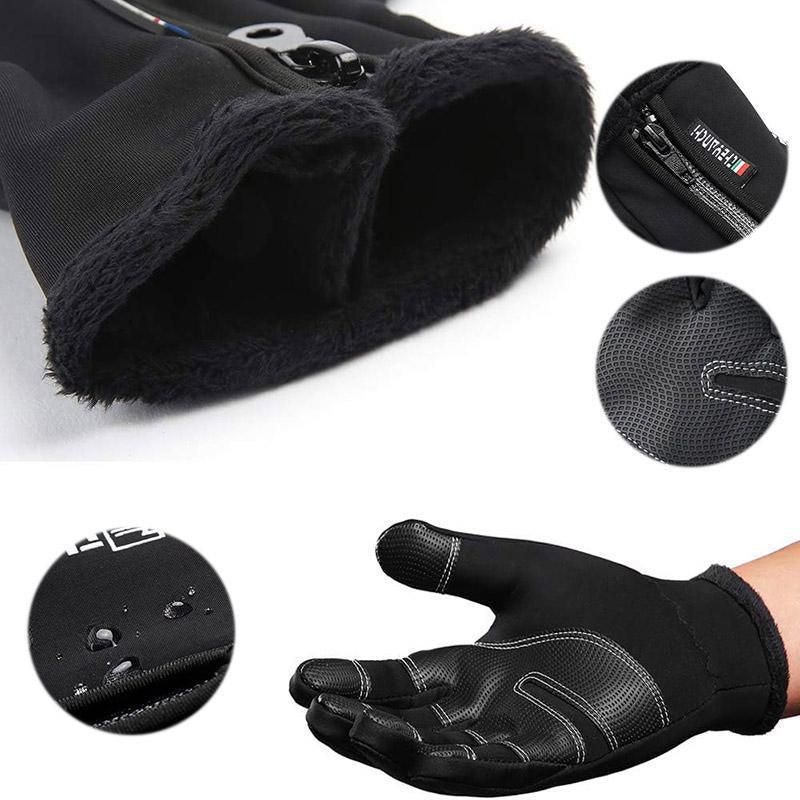 Winter Gloves Thermal Touch Screen Thermal Windproof Warm Grey - M view 8