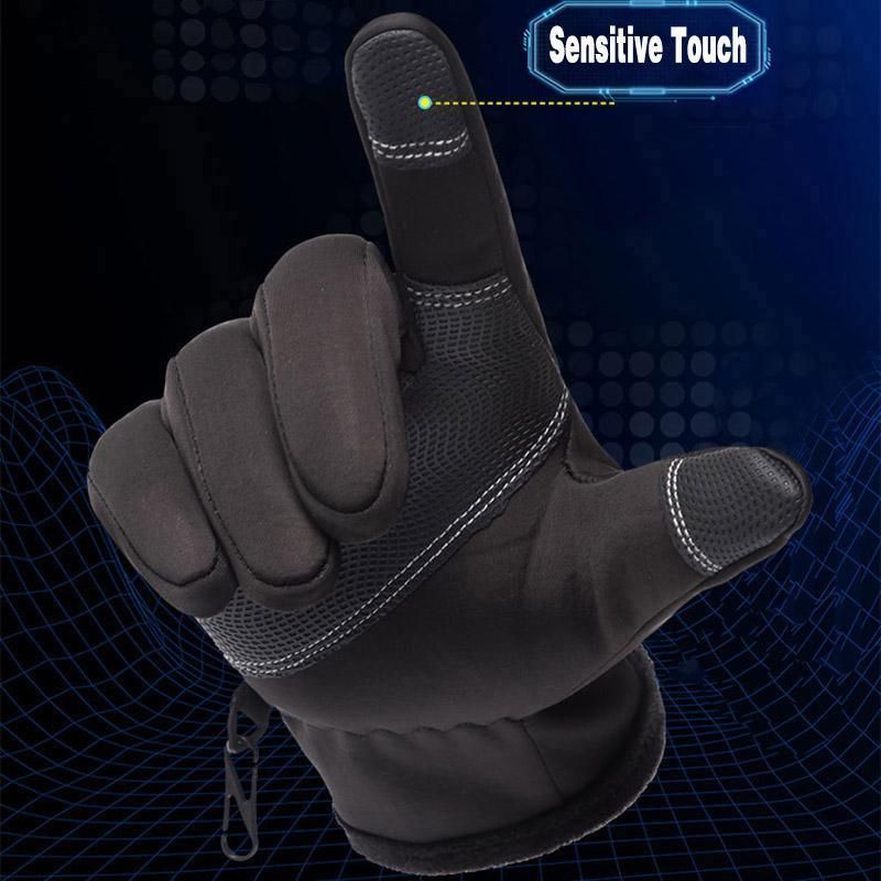 Winter Gloves Thermal Touch Screen Thermal Windproof Warm Grey - M view 11