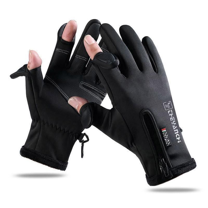 Winter Gloves Thermal Touch Screen Thermal Windproof Warm Grey - XL view 10