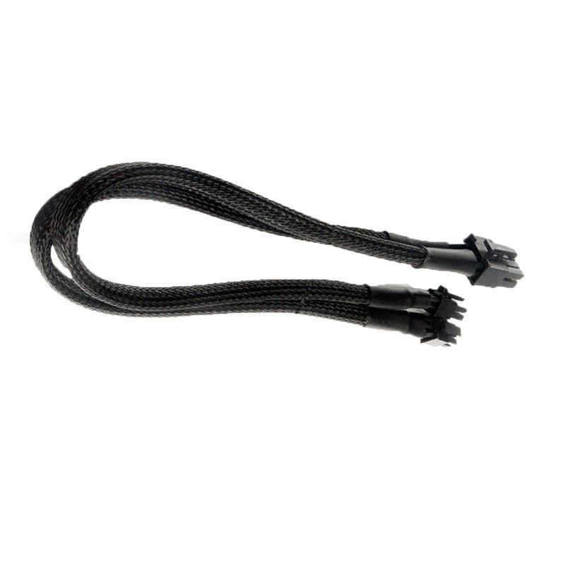 Dual Mini 6 Pin to 8 Pin PCI-E Video Card Power Cable Y Splitter 18AWG Mac Pro view 2