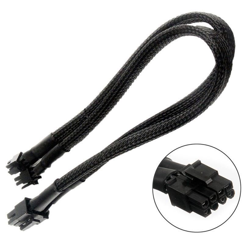 Dual Mini 6 Pin to 8 Pin PCI-E Video Card Power Cable Y Splitter 18AWG Mac Pro view 3