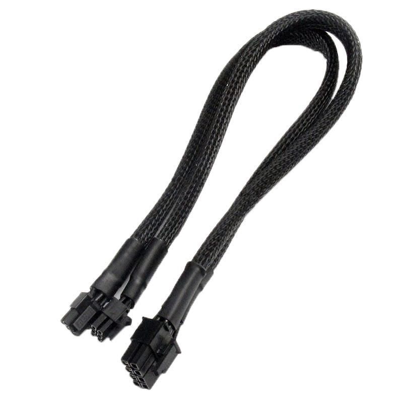 Dual Mini 6 Pin to 8 Pin PCI-E Video Card Power Cable Y Splitter 18AWG Mac Pro view 6