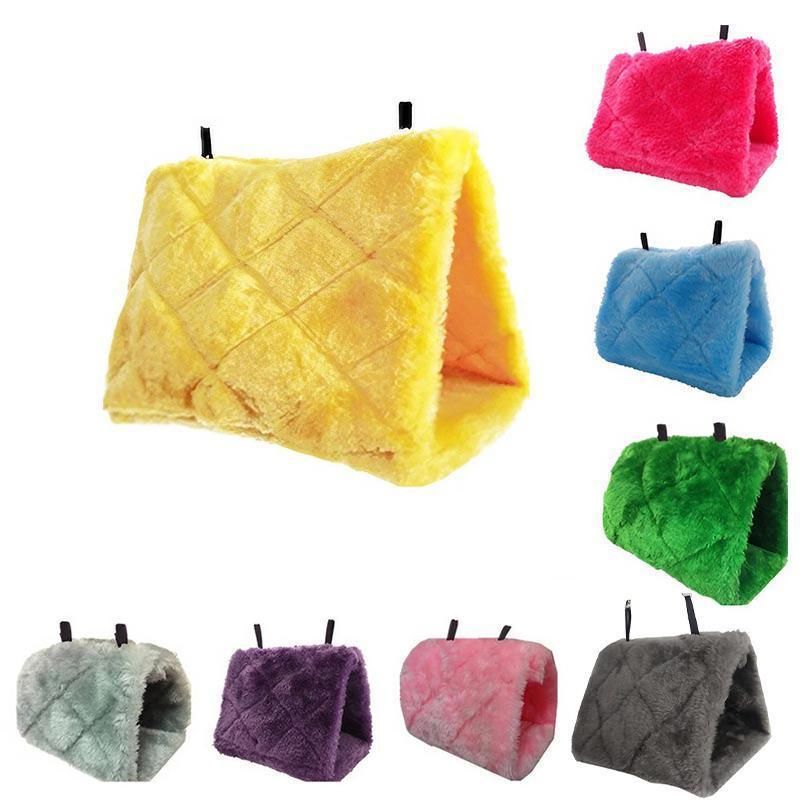 Pet Bird Parrot Parakeet Budgie Warm Hammock Cage Hut Tent Bed Hanging Cave view 3