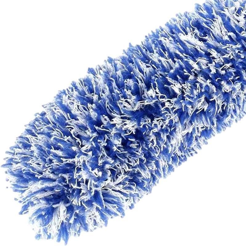 Car Wheel Cleaning Brush Tool Alloy Soft Bristle - Black+White view 5