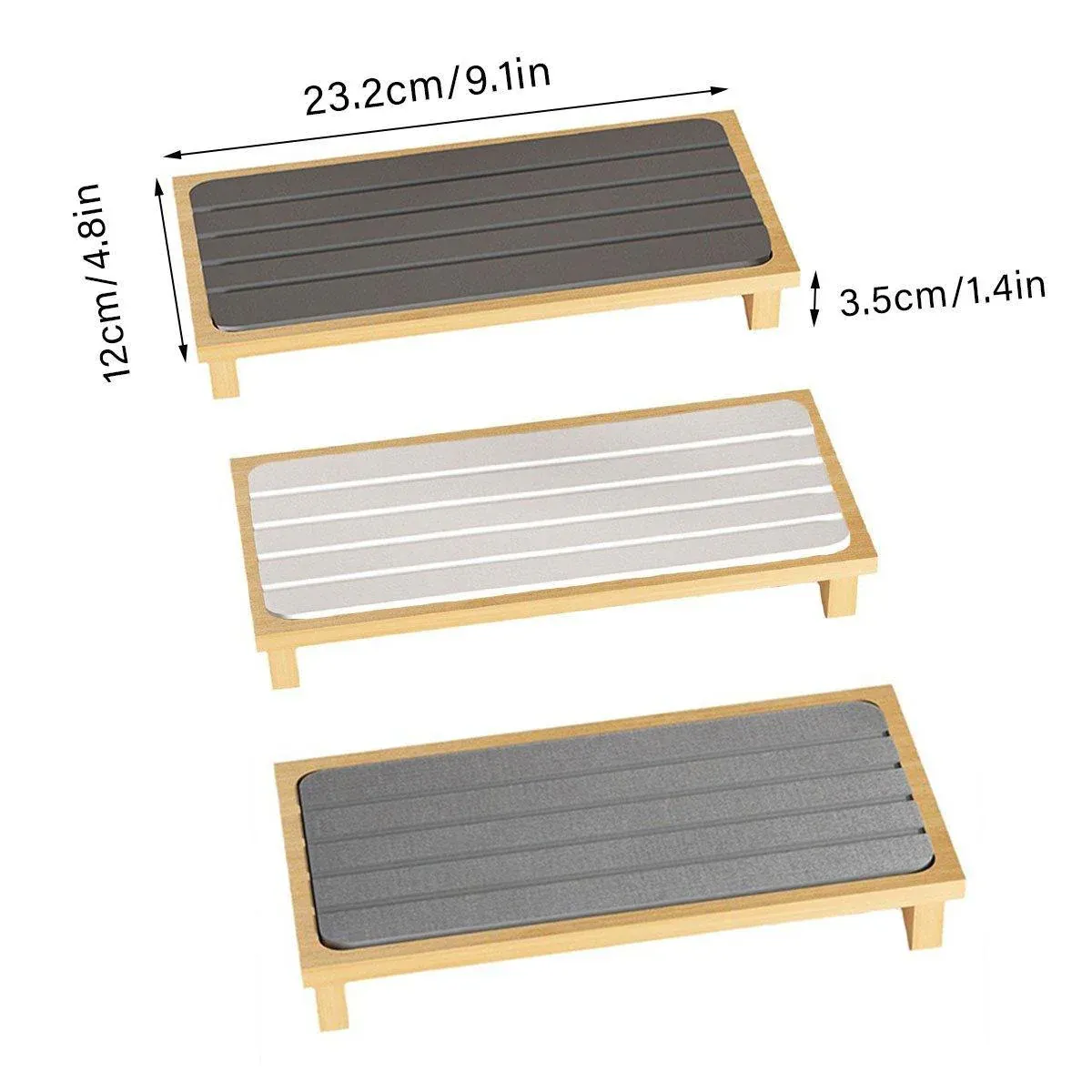 Countertop Absorbent Drainage Mat Sink Splash Pad Bathroom Tray Water Catcher view 4