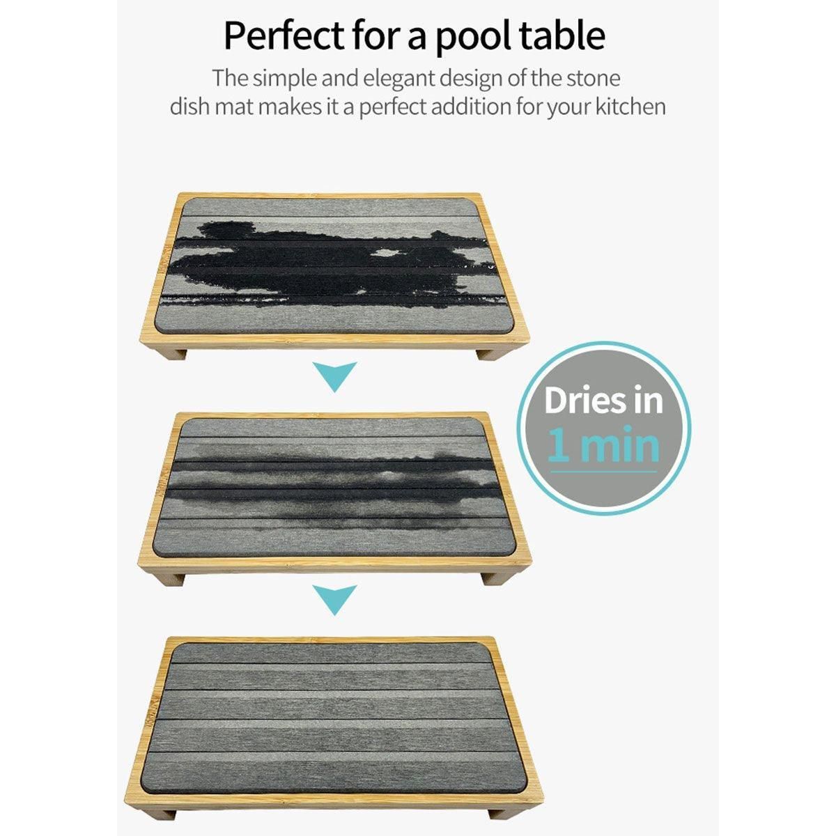 Countertop Absorbent Drainage Mat Sink Splash Pad Bathroom Tray Water Catcher view 8
