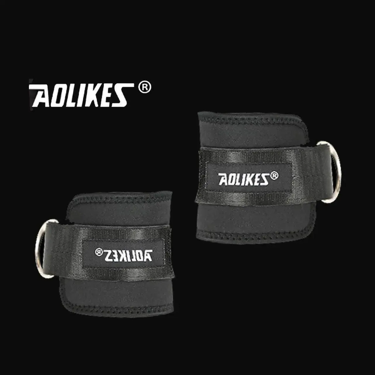 Aolikes Weight Lifting Ankle D-Ring Strap Cable Kickbacks Attachment Gym Leg view 4