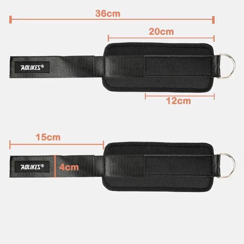 Aolikes Weight Lifting Ankle D-Ring Strap Cable Kickbacks Attachment Gym Leg view 5