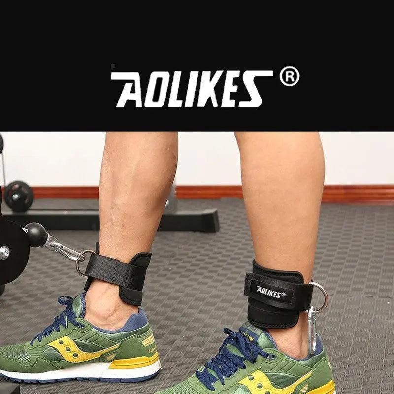 Aolikes Weight Lifting Ankle D-Ring Strap Cable Kickbacks Attachment Gym Leg view 12