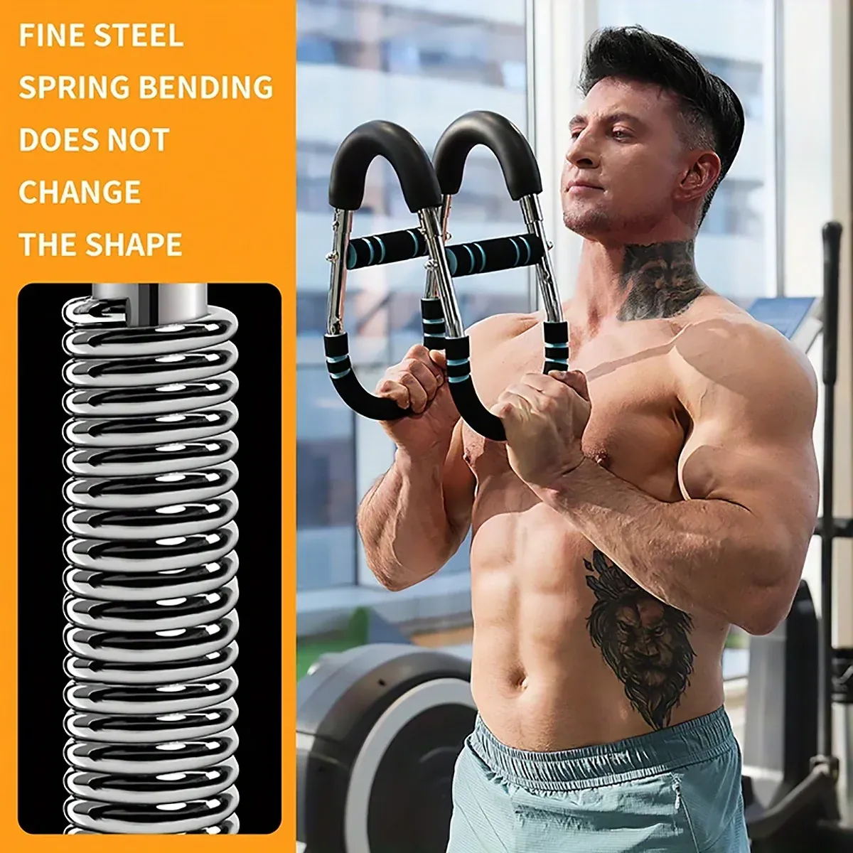 Multi Functional U Shaped Arm Strength Trainer Adjustable Home Exercise Device view 4
