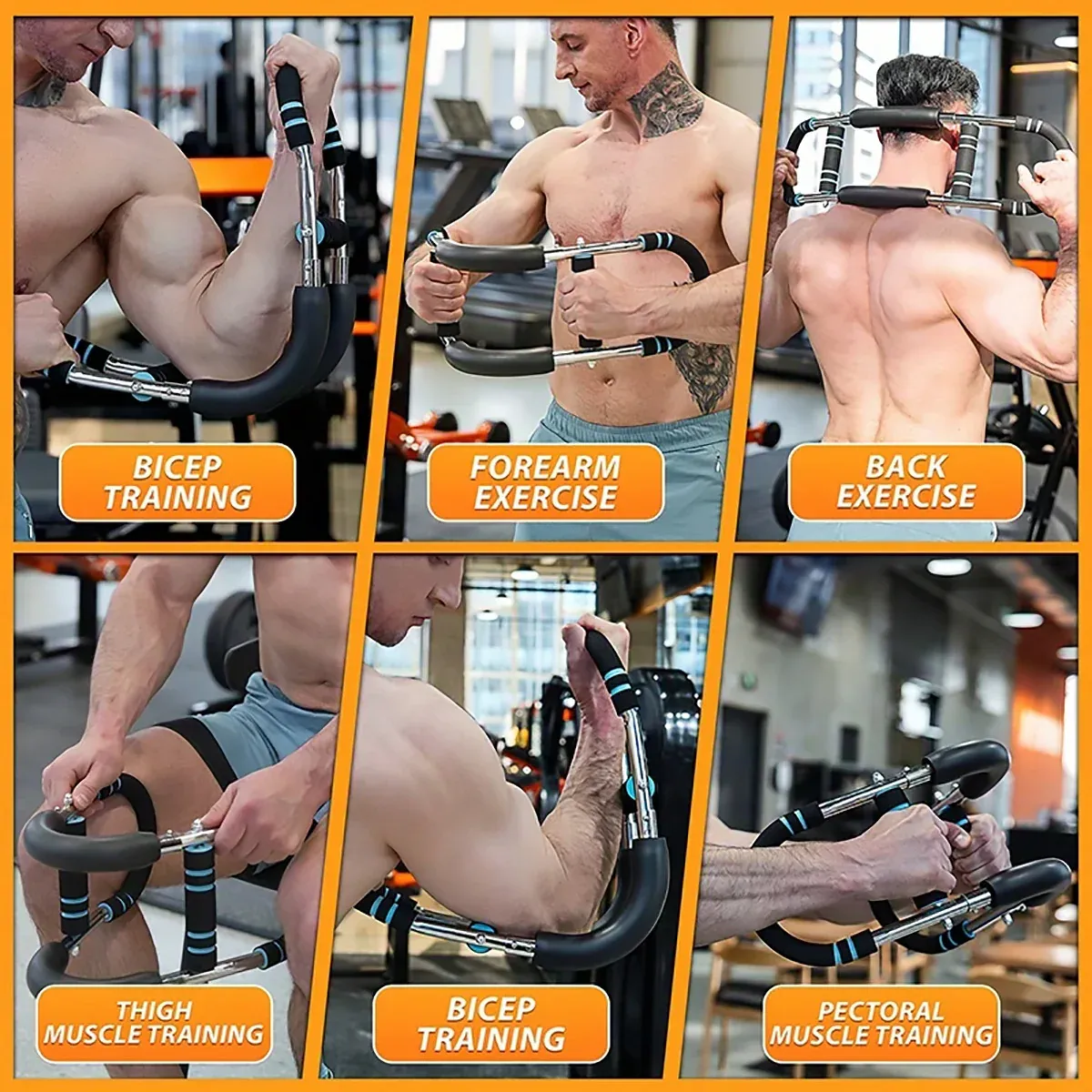 Multi Functional U Shaped Arm Strength Trainer Adjustable Home Exercise Device view 6
