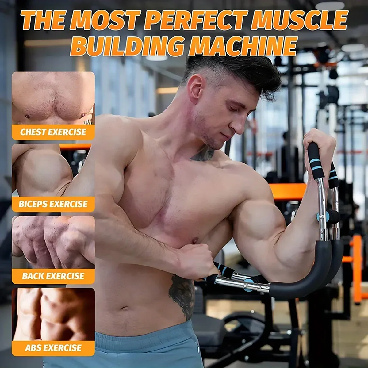 Multi Functional U Shaped Arm Strength Trainer Adjustable Home Exercise Device view 7