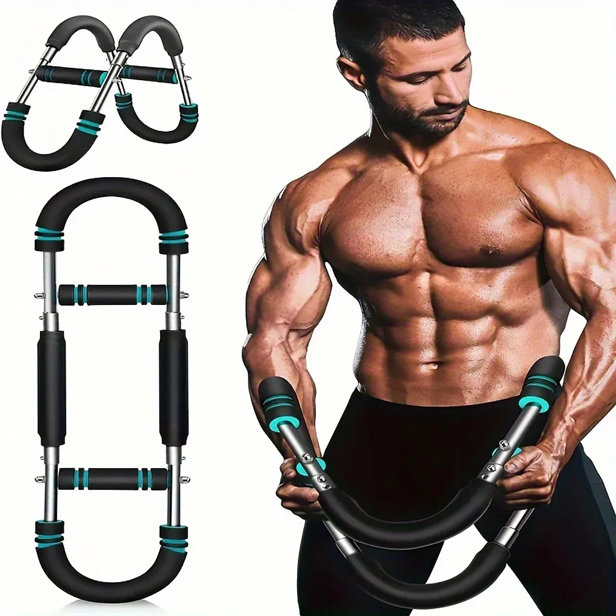 Multi Functional U Shaped Arm Strength Trainer Adjustable Home Exercise Device view 10
