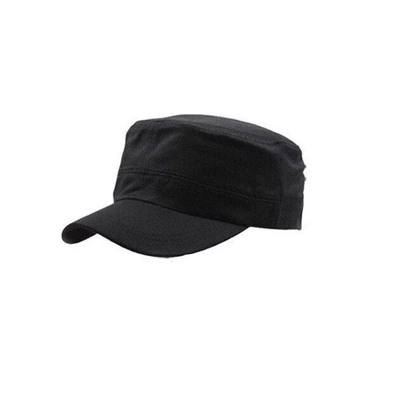 Army Plain Hat Classic Cadet Field Military Cap Style Patrol Baseball — image 1