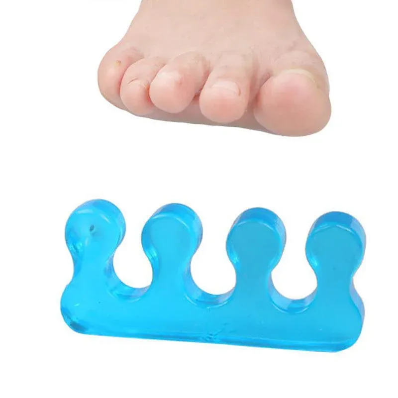 Reusable Soft Silicon Toe Finger Separator Nail Art Pedicure Polish Tool Au view 10