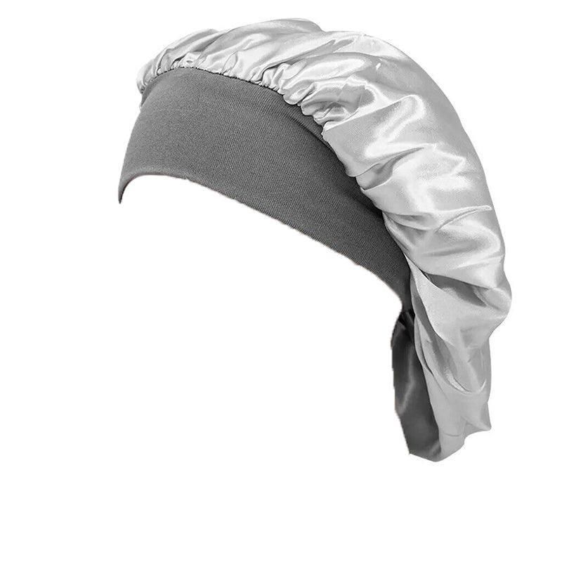 Sleeping Bonnet Hair Wrap Silk Satin Cap Women Elastic Night Soft Hat Headwear — image 1