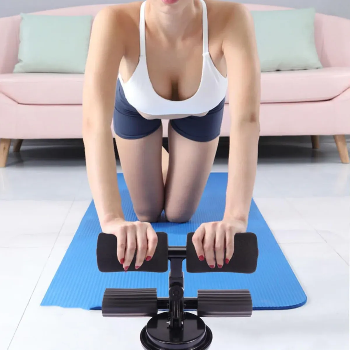 Sit Up Assistant Device Home Gym Equipment Foot Support Abdominal Exercise Tool view 13