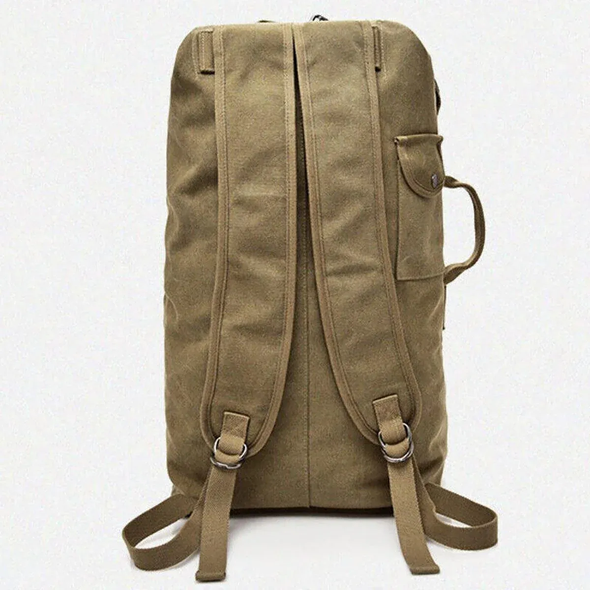 Large Capacity Travel Backpack for Men Outdoor Sports Bag Canvas Rucksack view 5