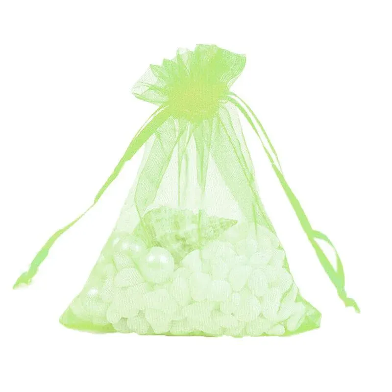 50 pcs Organza Bag Sheer Bags Jewellery Wedding Candy Packaging Sheer Bags 7*9 — image 1