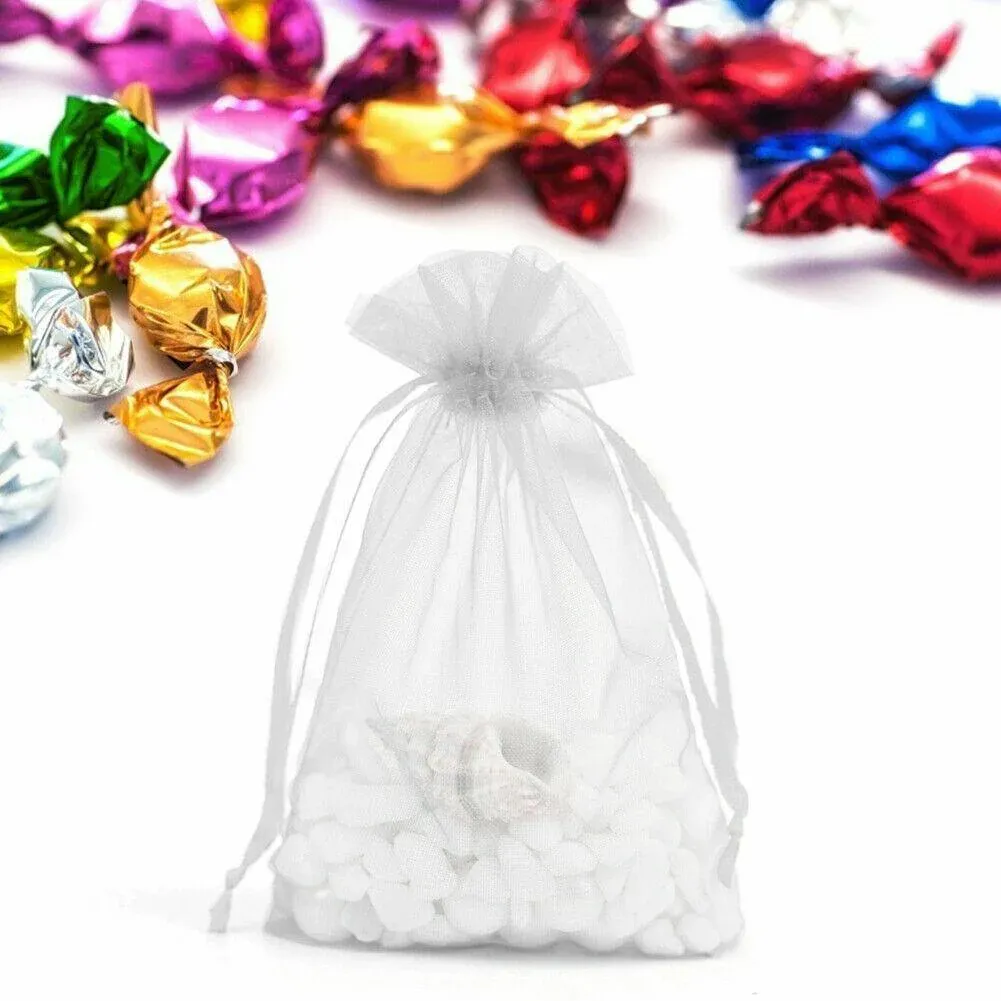 50 pcs Organza Bag Sheer Bags Jewellery Wedding Candy Packaging Sheer Bags 7*9 view 8