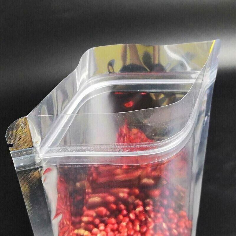 Clear Aluminum Foil Mylar Stand Up Retail Bags Zip Lock Pouches Pouch view 7