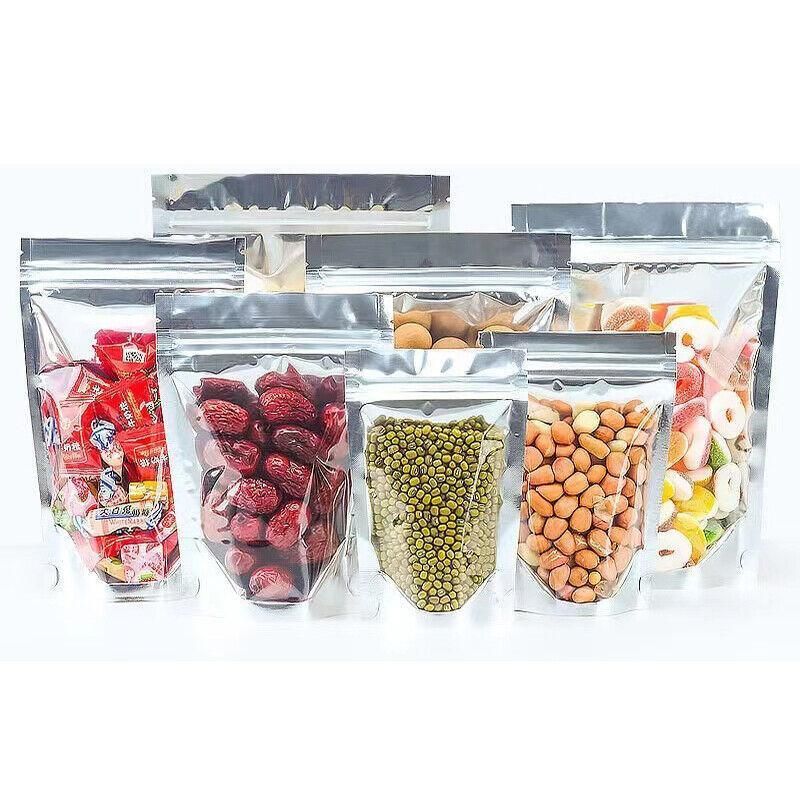 Clear Aluminum Foil Mylar Stand Up Retail Bags Zip Lock Pouches Pouch view 10