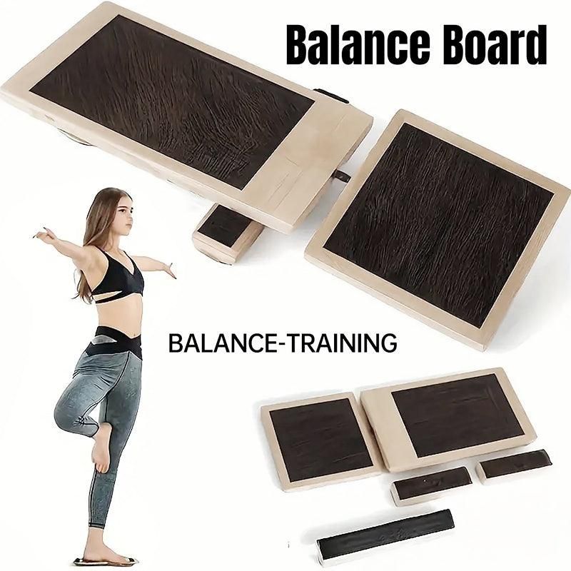 Wooden Yoga Foot Stretching Balance Board Training New Ballet Single Leg Balance — image 1