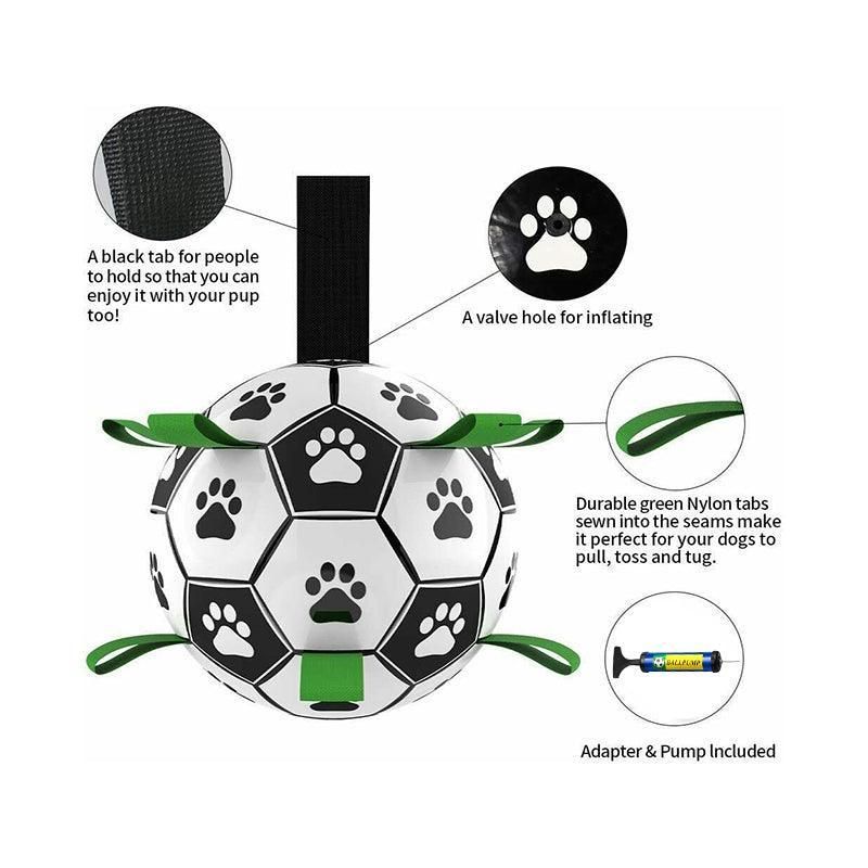 Interactive Pet Football Dog Toys Grab Tabs Outdoor Training Soccer Chew Balls view 5