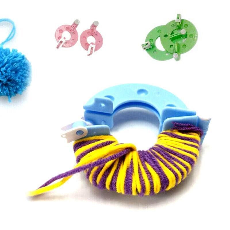 8Pcs Pompom Maker Kit 3.5/5.5/7/9Cm 4 Sizes Knitting L-Oom Diy Pom Pom Maker view 5