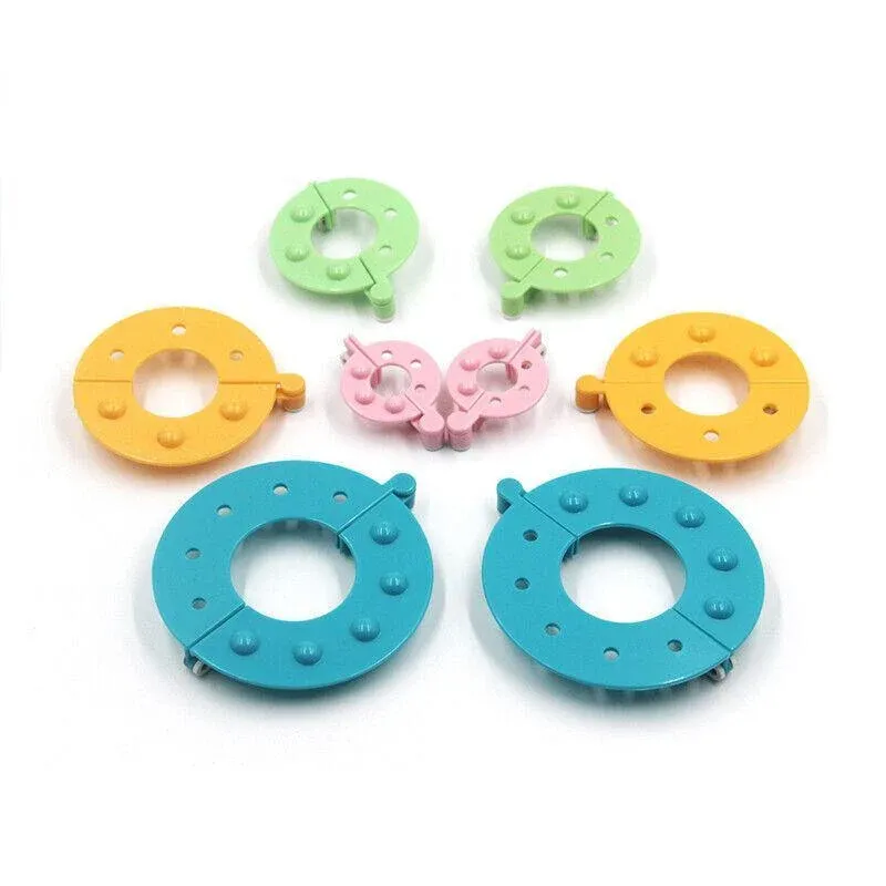 8Pcs Pompom Maker Kit 3.5/5.5/7/9Cm 4 Sizes Knitting L-Oom Diy Pom Pom Maker view 8