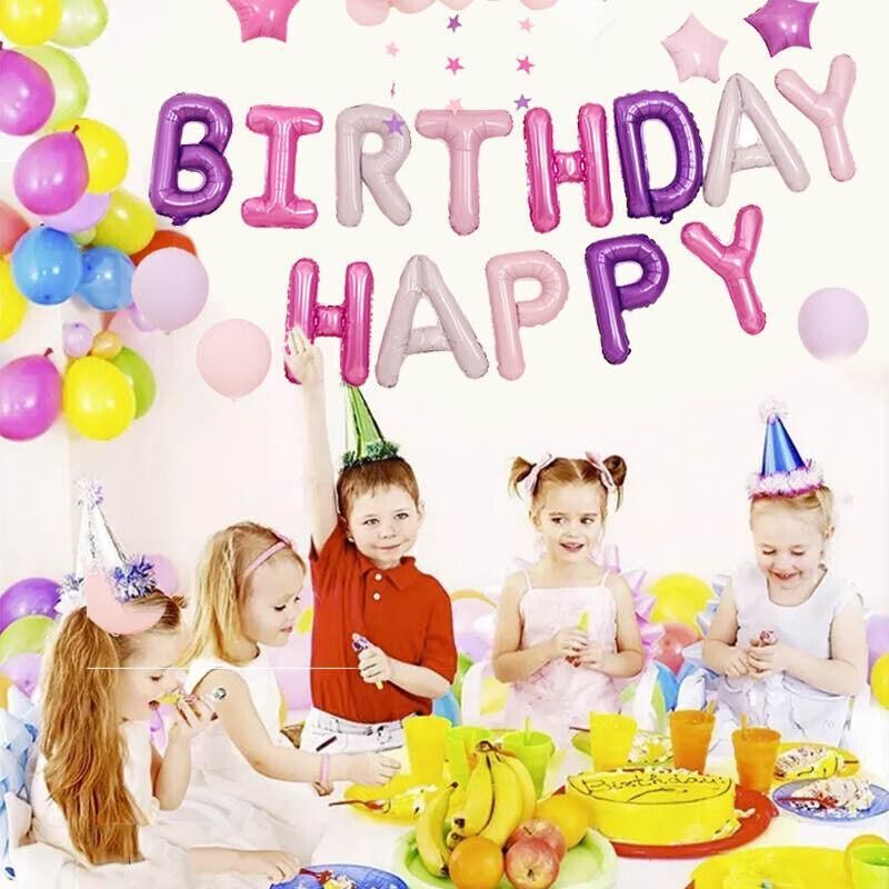45-50 Pcs Happy Birthday 3D Unicorn Decoration Balloons Diy Decor Party Set - 07 view 7