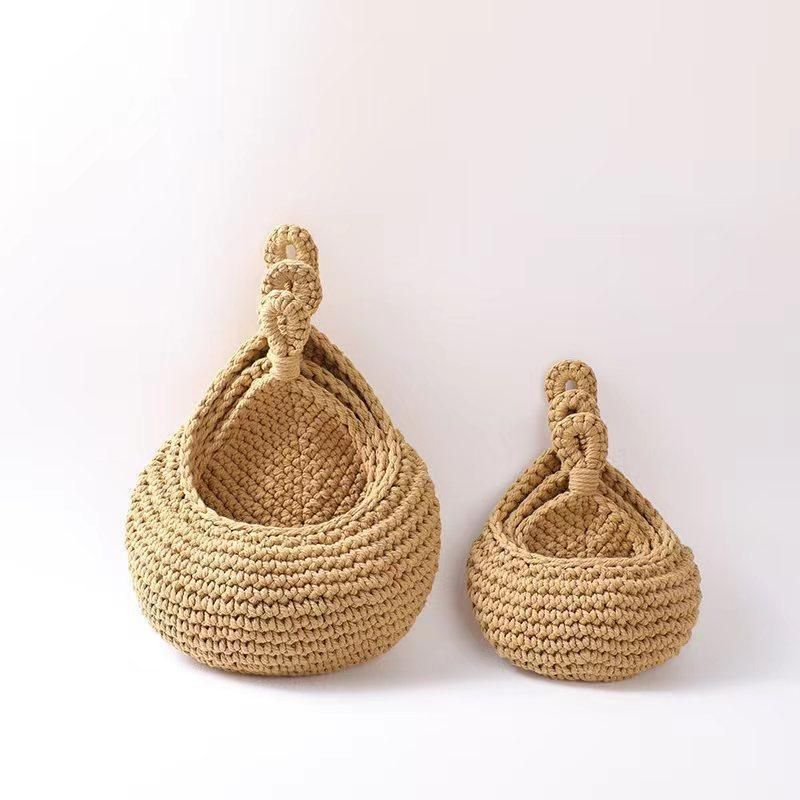 Hanging Wall Organizer Vegetable Fruit Basket Kitchen Storage Pouch Bag Diy view 7