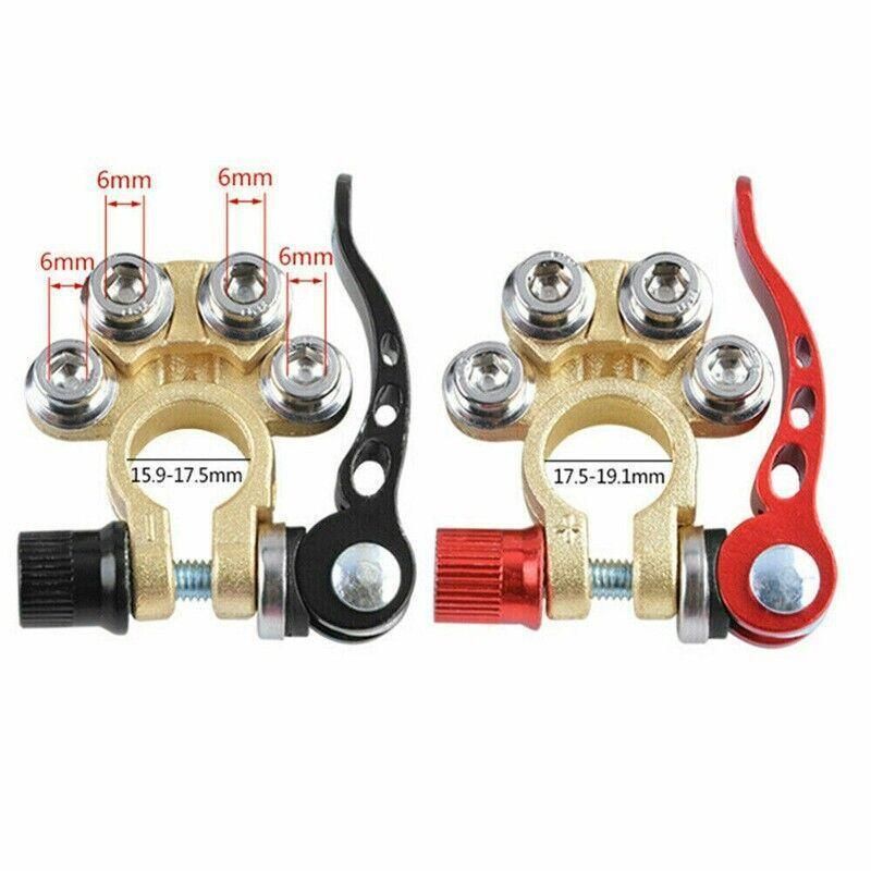 Heavy Duty Car Battery Terminal Clamp 2PCS Quick Release Brass Connector view 10